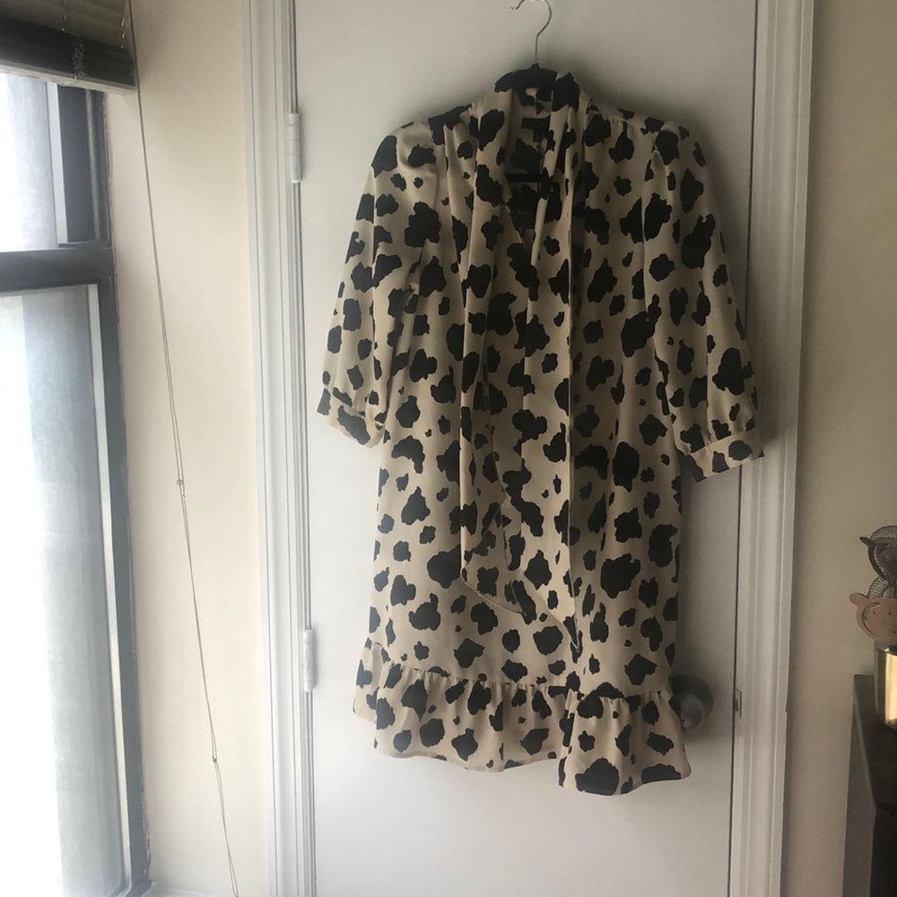 Who what wear cow print dress